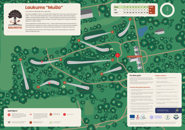 Izveidots pirmais disku golfa parks Latgalē